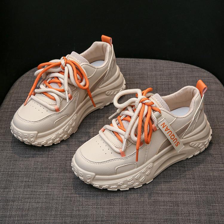

Versatile dad shoes women s ins Korean version of the new 2025 spring heightening sports shoes running shoes casual platform women s shoes 40 хаки
