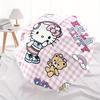 1pc Hello Kitty Roundel Umbrella with Plastic Handle,Suitable for All Seasons Home Travel Outdoor UmbrellaSanlio353