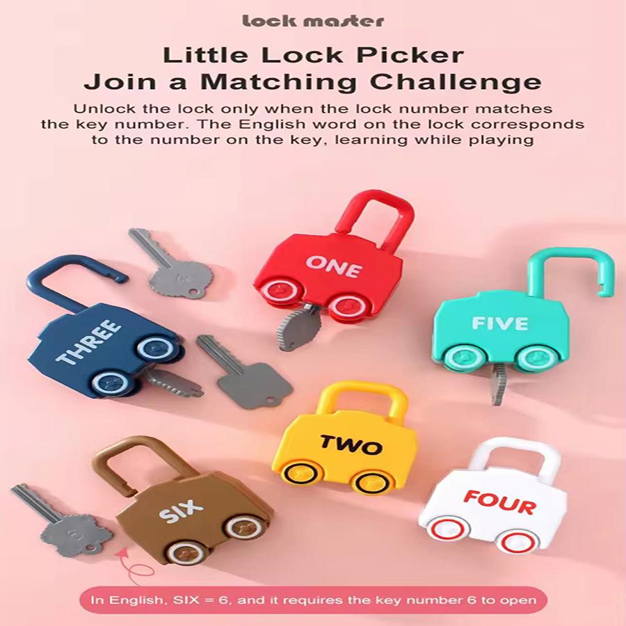 1Pcs- High-Quality Learning High-Quality Lock High-Quality With High-Quality Key High-Quality Car High-Quality Games High-Quality Montessori