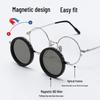 Polarized ND9-Stop Adjustable Magnetic Clip-on Sunglasses for Prescription Eyeglasses