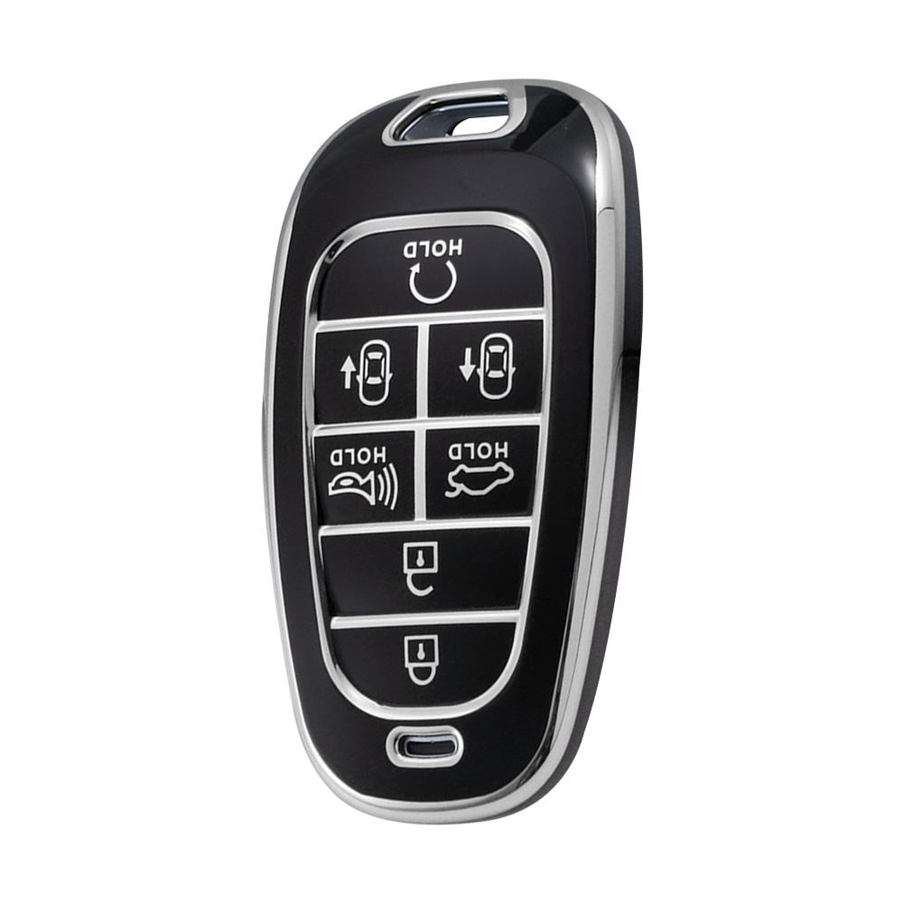 

TPU Key Case for Hyundai Palisade 2023 Tucson Santa Fe 2021 2022 Atos Solaris Prime Nexo Sonata Staria Ioniq Car Key Cover
