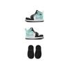 Air Jordan 1 Mid TD Tropical Twist Sneakers dla niemowląt Zielony Biały Czarny 640735-132
