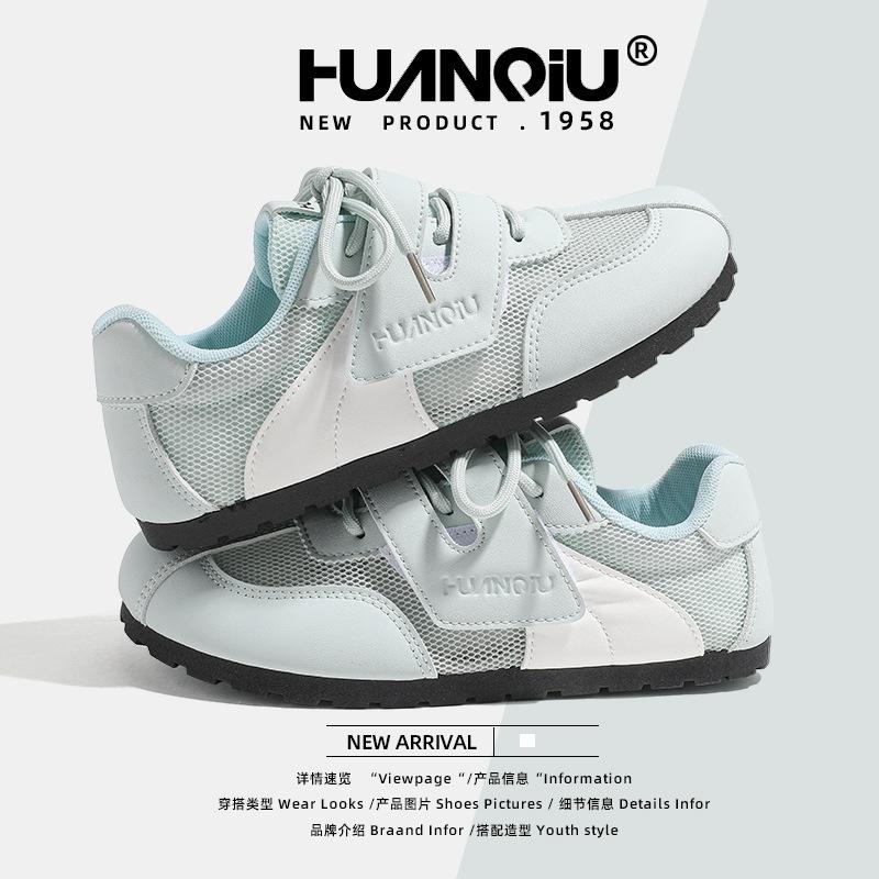 Global women's shoes mesh breathable flat baseplate shoes women's KMXFX8093 summer new trend versatile German training shoes women