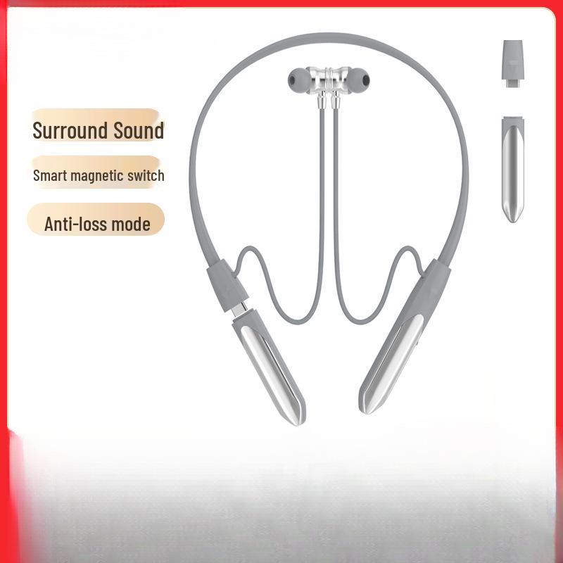 Ultra-Long Battery Dual Battery Neckband Noise Cancelling Wireless Bluetooth Sports Headphones