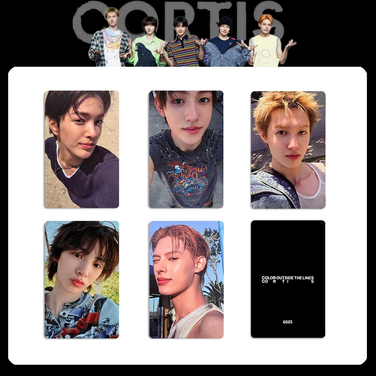 

Групповое фото и витрина карточек CORTIS: Специальный альбом и карты для камбэка от HMV, WVS, Tower Records.