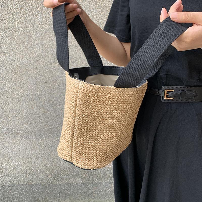 Summer New Beach Bag Women's Vacation Versatile Vegetable Basket Woven Bag Women's Handbag Straw Bag Women