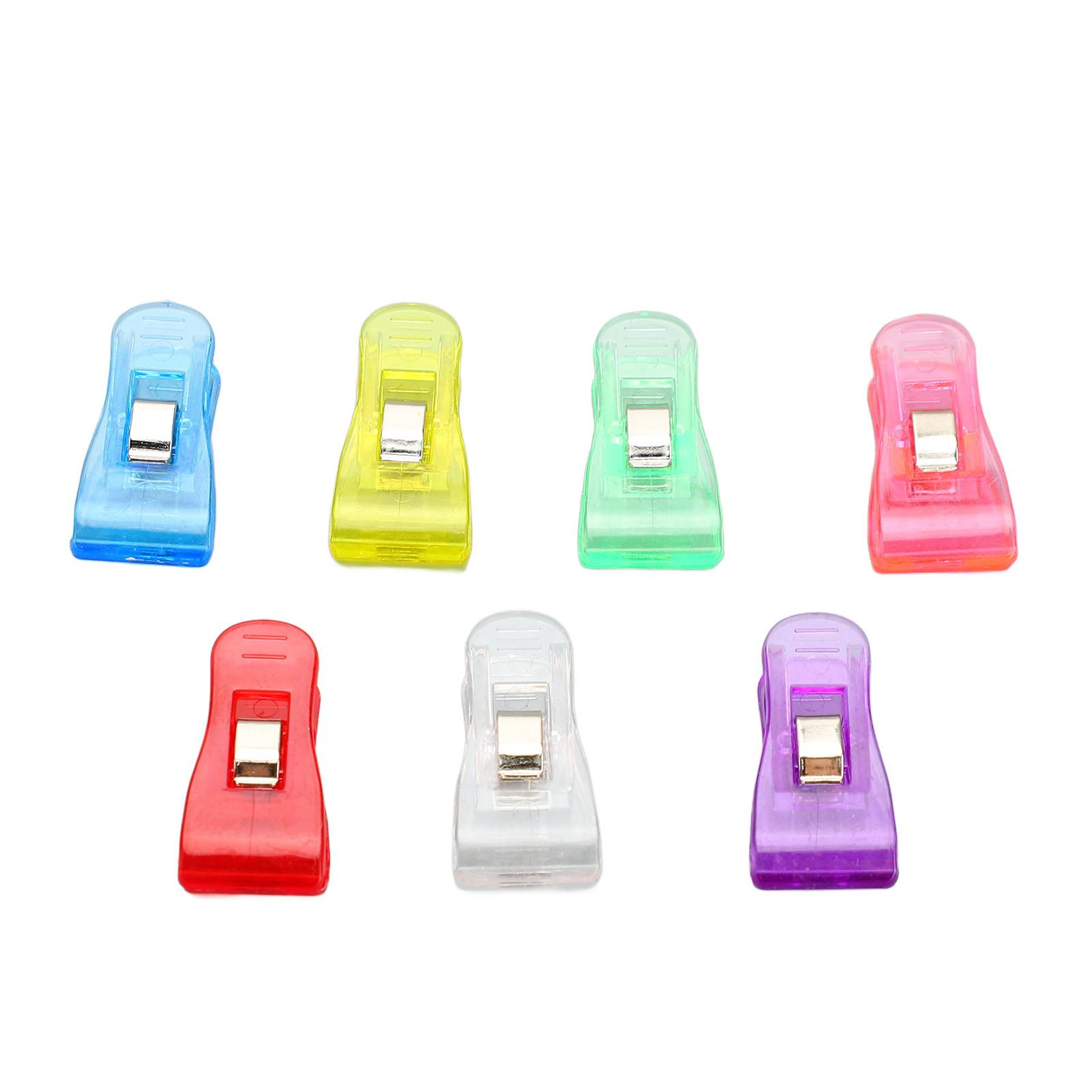 

100 шт. Пластиковые прищепки Разноцветные Прозрачные Прищепки для одежды Фотографии Поделки Записки Полотенца Зажимы для дома школы