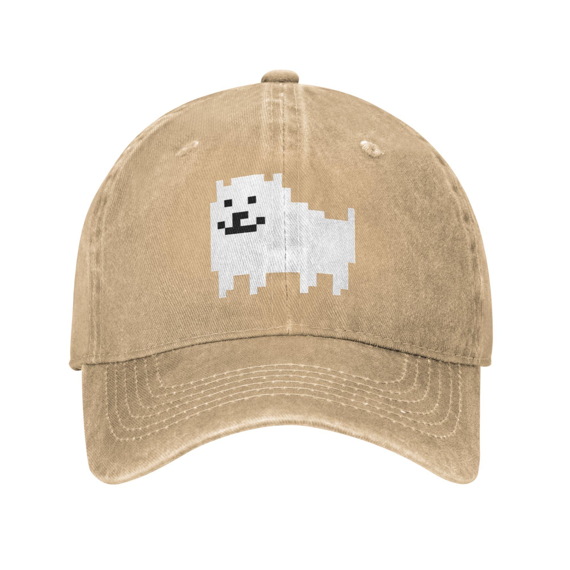 

Undertale Annoying Dog Washed Denim Cap Casual Baseball Caps Adjustable Hat Summer Unisex Baseball Hats One Size
