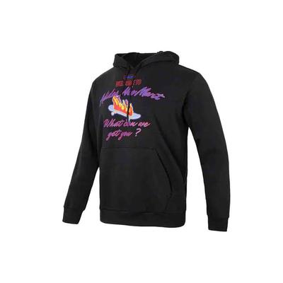 adidas Neo Sporty Casual Series Alphabet Cartoon Print Hoodie Men Tops Black IA6806