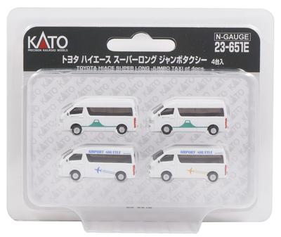 KATO N Měřítko Toyota Hiace Super Long Jumbo Taxi 4 kusy 23-651E Dioramatické potřeby