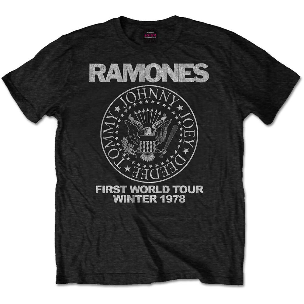 

Ramones Unisex T-Shirt: First World Tour 1978 L