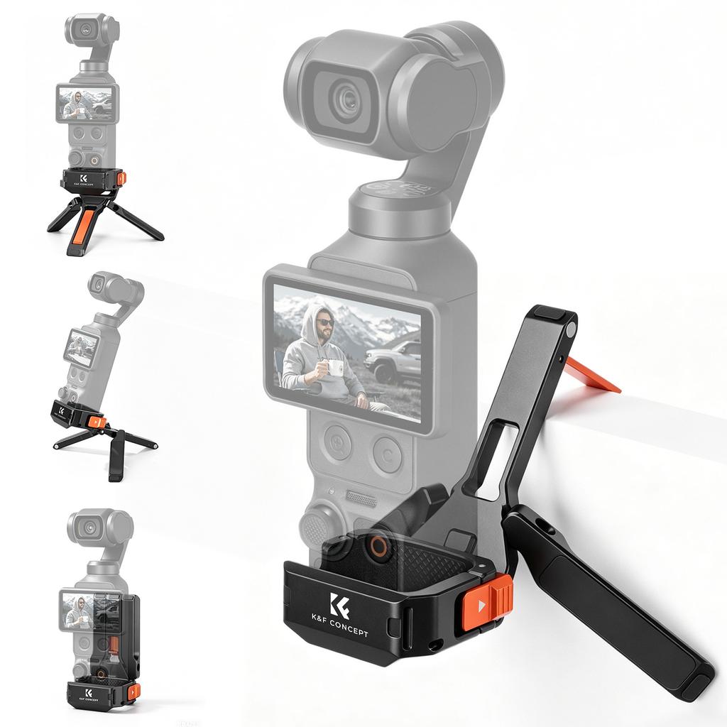 K&F CONCEPT Expansion Accessories for DJI Osmo Pocket 4/Pocket 3 Camera Screen Protector/Light/Case/Cage/Bag/Mount/Box Optional