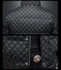 European Men's Stand Collar Winter Down Jacket - Slim Fit, Warm, Trendy Print, High-End Casual Style