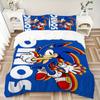 Sonic Hedgehog Artwork Print 3Pcs Bedding Setduvet Cover With 2 Bedropillowcase Home Birthday Gift