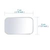 AuMoHall 1Pair Wide Angle Convex Mirror Car Rear Side View Blind Spot Mirrors Rearview Rectangle Round Mirror