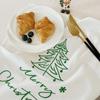 Elegant Christmas Hanging Cloth 40*48cm Embroidered Napkins  Photo Props