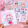 Paper Dress Up Sticker Clothes Dress-up Outfit Stickers Painting Book Stickers  DIY Creative Toys