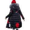 Winter Women Hooded Coat Fur Collar Thick Warm Long Jacket Both Side Wear Female 3XL Outerwear Parka