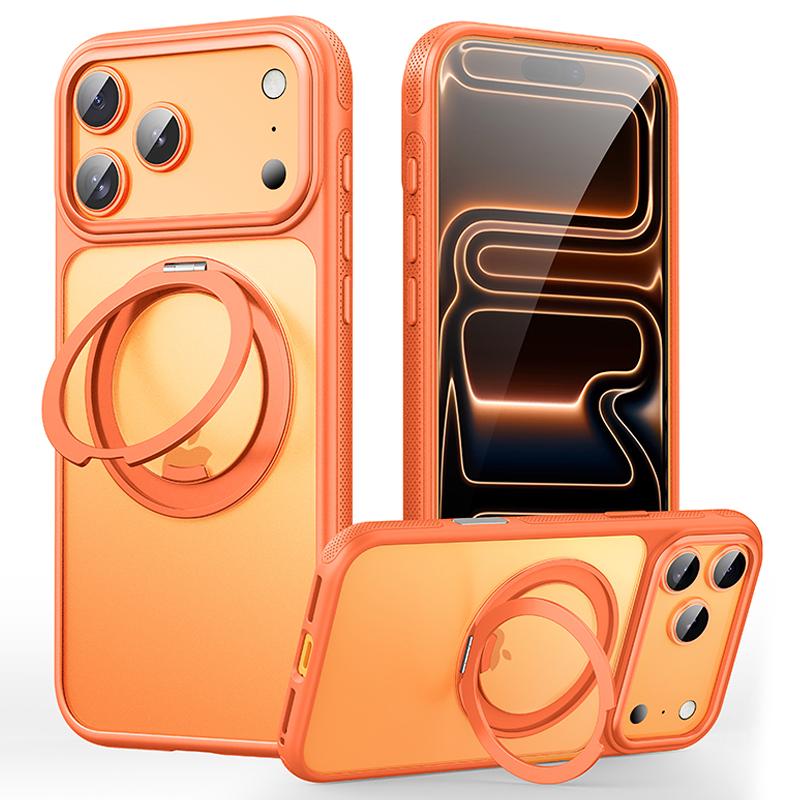 For iPhone 17 Pro Max Case Compatible with MagSafe Kickstand TPU PC Phone Back Cover