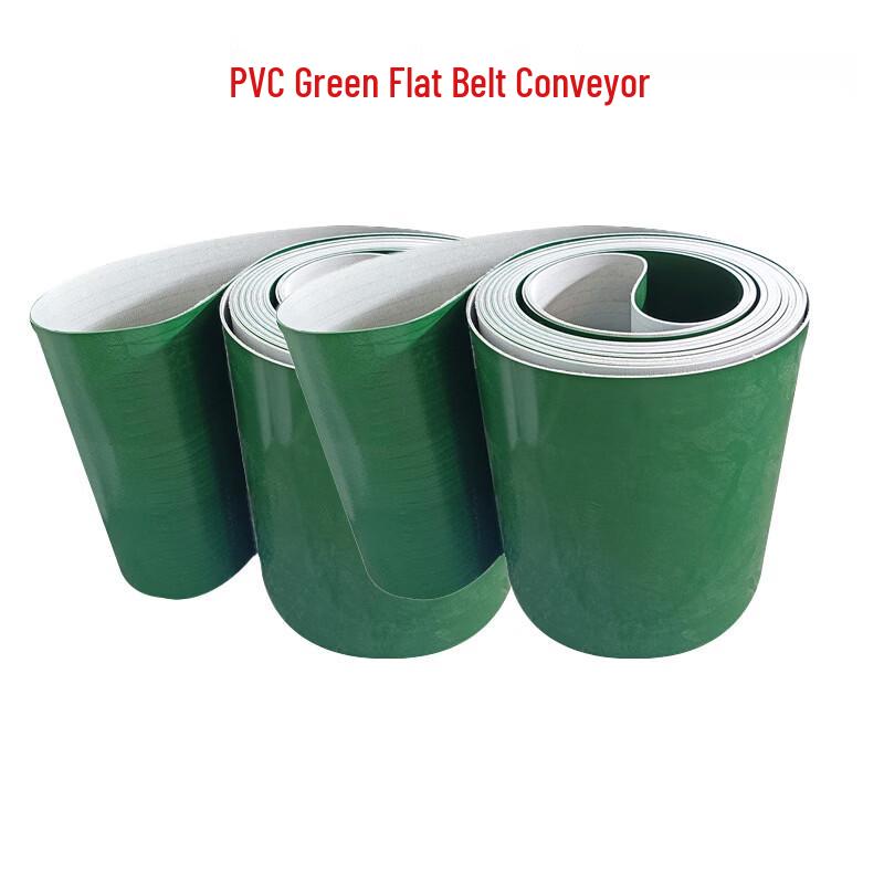 PVC Green Lightweight Flat Conveyor Belt
