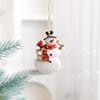 Cute Resin Christmas Resin Pendant Santa Clause Snowman Christmas Tree Hanging Ornament DIY Hanging Xmas Pendant Christmas Gift