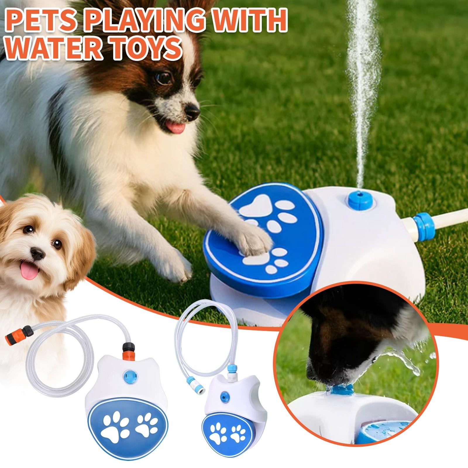 

Outdoor Dog Waterer, Foot Operated Dog Waterer, Dog Drinking Nozzle, Easy To Activate Drinking, Includes Connecting Hose For Dog Hydration One Size синій