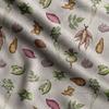 Soimoi Veggies Print,  Cotton Cambric, Quilting Fabric Sold by The Yard 42 Inch Wide, Medium Weight Cotton Fabric, Sewing  Supplies,Aquamarine