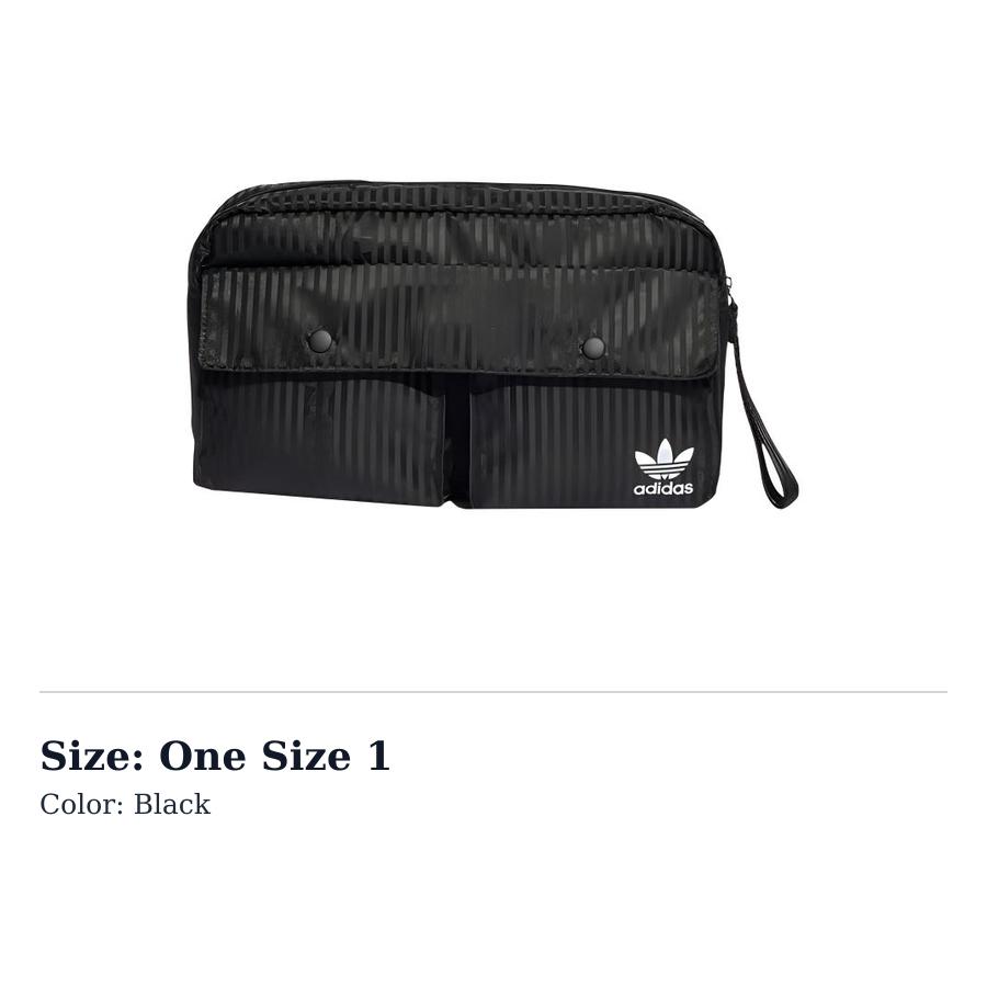 Adidas Originals Polyester Fanny Pack Regular Womens Black HD7021 One Size 1