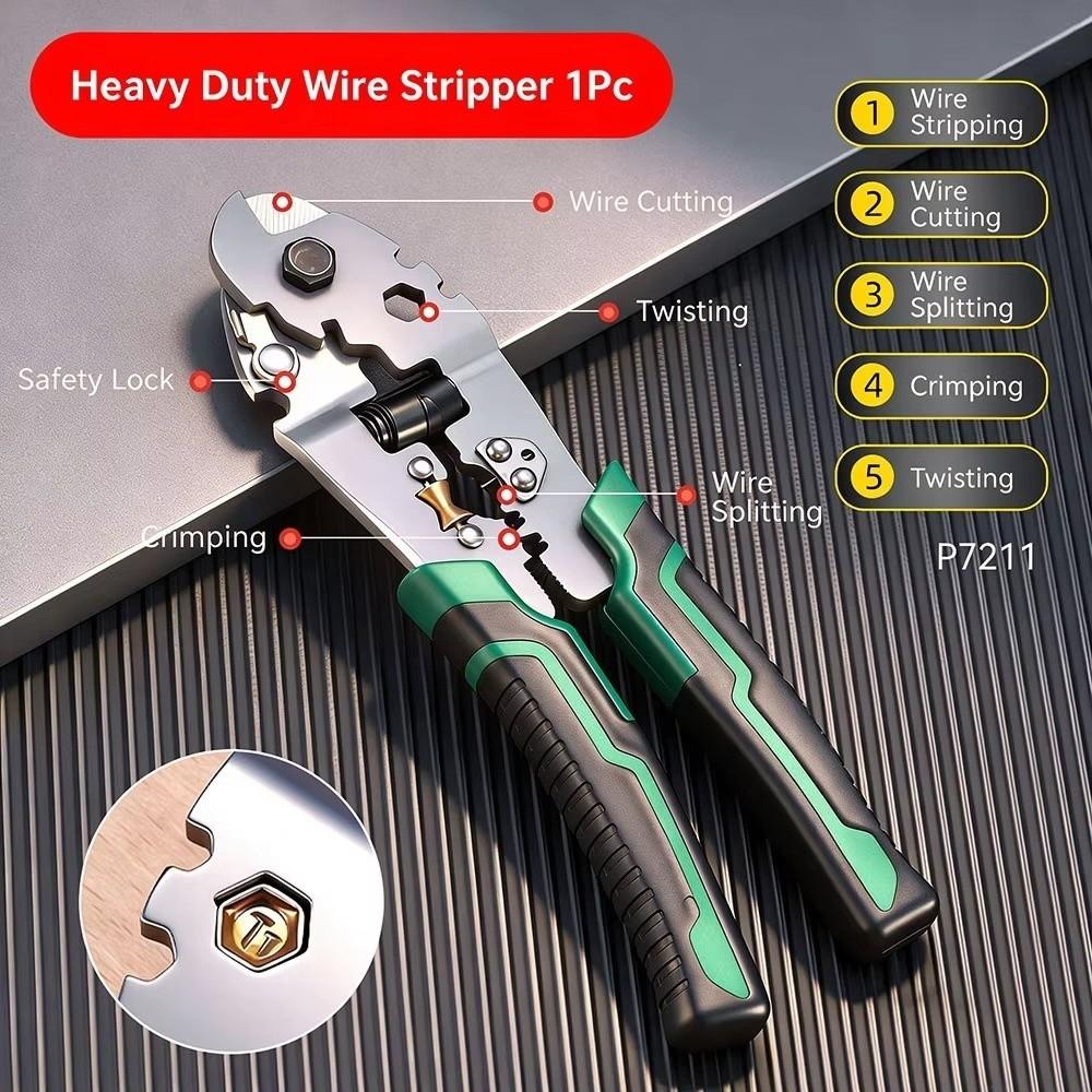 Multifunctional Wire Stripper Pliers Rubber Grip Wire Cutter Pliers Wire Rope Cutters Cable Repair