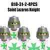 Medieval Military Knight Soldier Figures Building Blocks Ancient Lion Castle Army Guard Infantry Shield Flag Weapons Bricks Toys