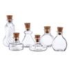 1:12 Dollhouse Mini Wish Bottle Glass Storage Bottle W/Cork Candy Jar Home Decor