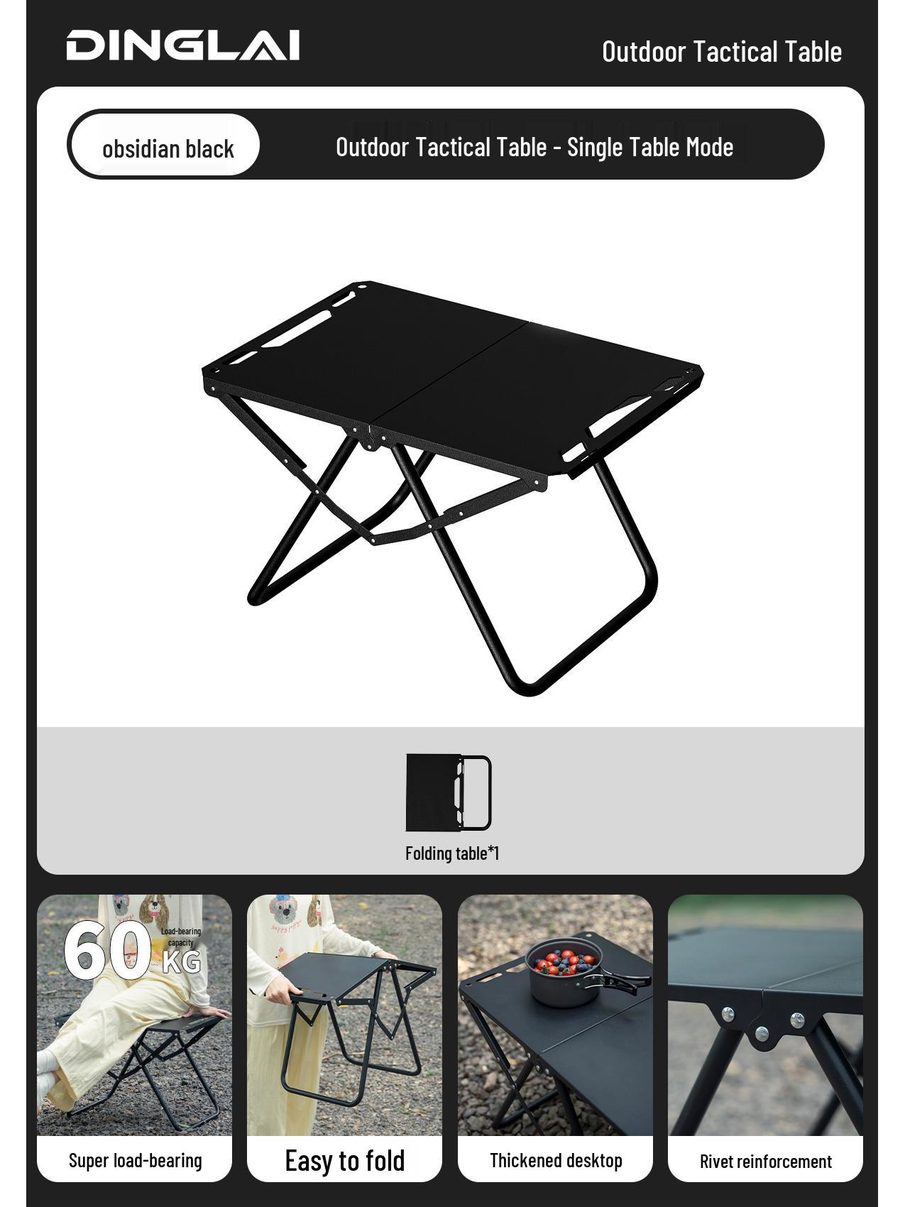 Lightweight Outdoor Folding Table & Chairs Set - Multifunctional Camping & Picnic Gear