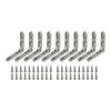 10 Pcs Small Hinges Jewelry Wooden Box Chest Case Hinges 90 Degree Folding Hinge Wooden Box Accessories Zinc Alloy with Screws