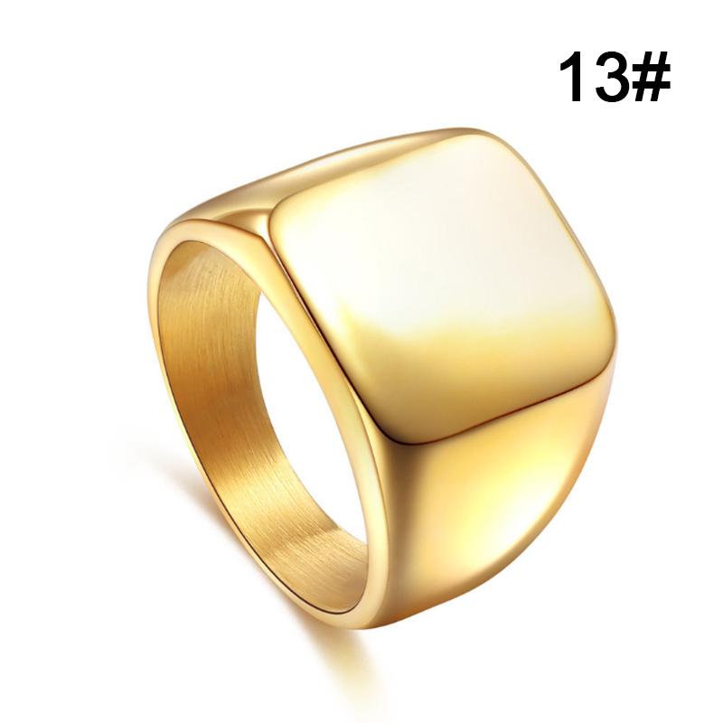 Mens Jewelry Ring Simple Stainless Steel Rings Solid Polished Classic Fashion Wedding Ring