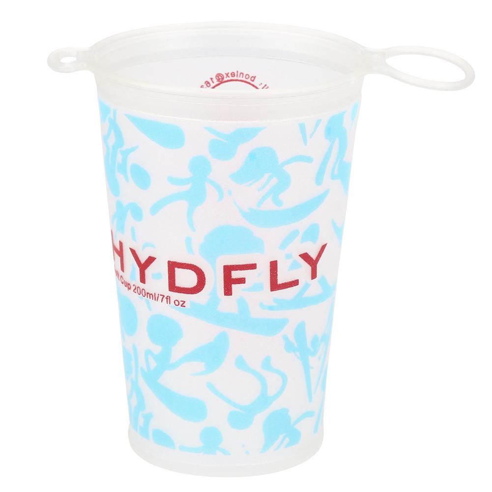 200ml Foldable Cup Portable Large-Caliber Cup Mouth Tpu Soft Water Cup For Outdoor Marathon Cycling Trailing Running белый