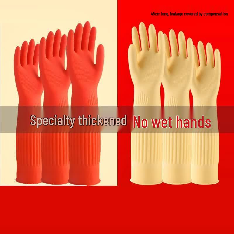 Extralange Hochleistungs-Rot-Latexhandschuhe