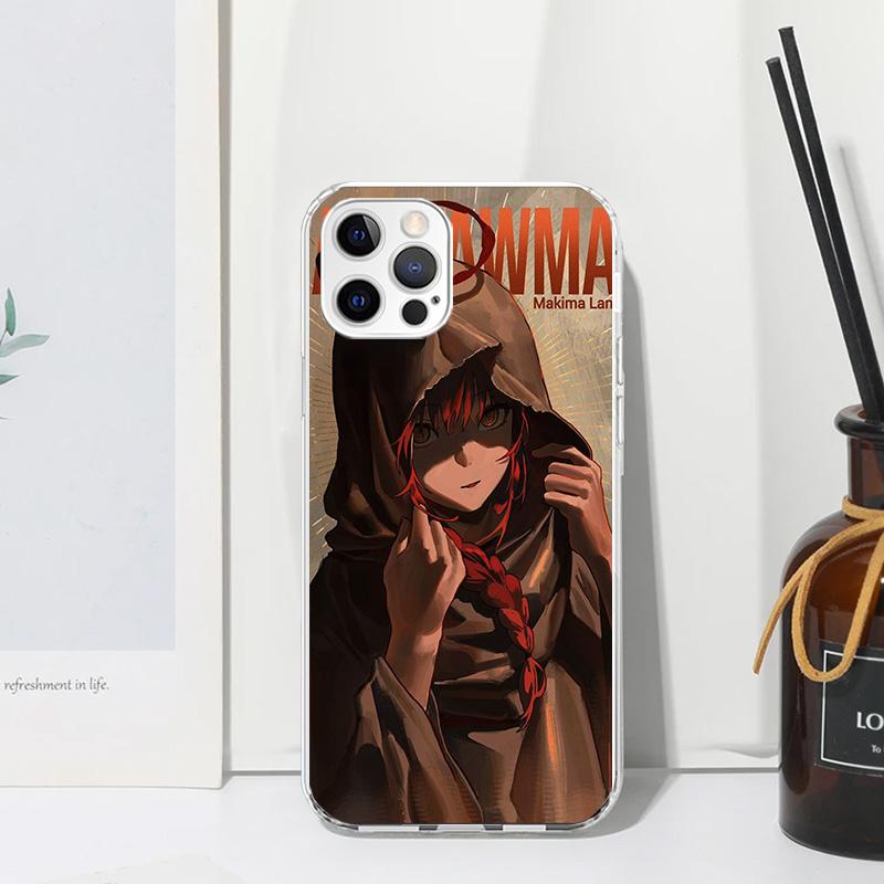 C-Chainsaw Mans Makima Phone Case For Iphone 17 Air 16 15 Plus 16E 14 Pro Max 13 Mini 12 11 7 8 SE Fundas Soft Back Cover 17 Air