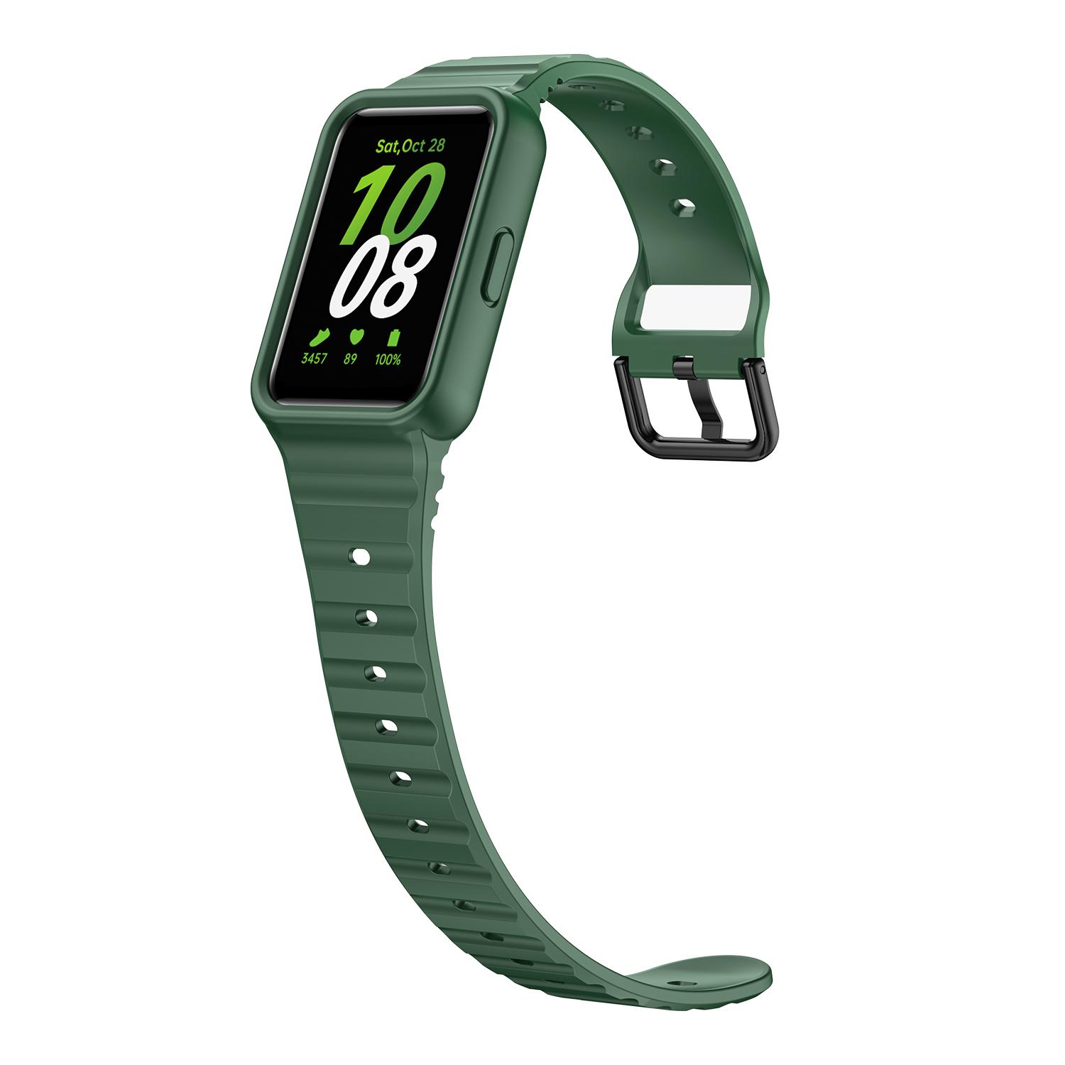 

For Samsung Galaxy Fit3 Watch Bracelet Soft Silicone Integrated Strap Replacement Pink