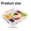 Portable Food Storage Container Sealed Fruit Salad Box with Lid for Refrigerator Organization