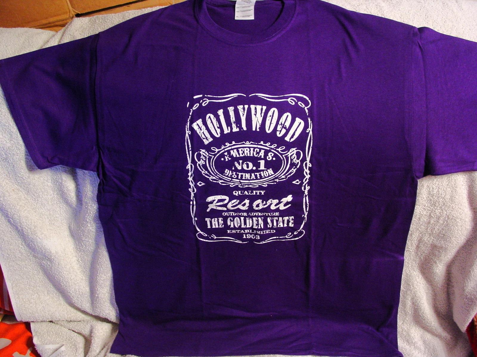 HOLLYWOOD CALIFORNIA ЗОЛОТОЙ ШТАТ Футболка 4XL