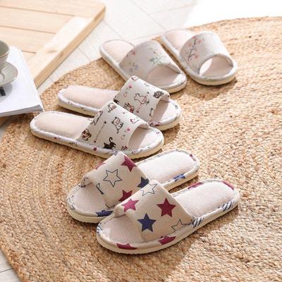 Hotelowe kapcie domowe lniane buty uniseks męskie i damskie