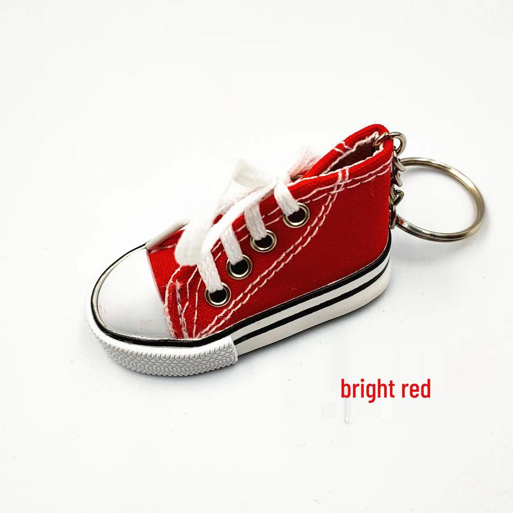 Mini Canvas Shoes Keychain Pendant - Sporty, Creative Gift Accessory
