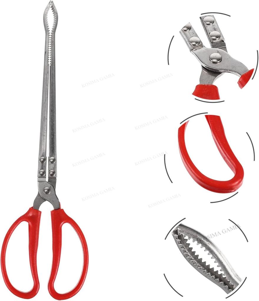 Heavy Duty Anti Slip Garbage Tongs Colorful Aluminum Allodurable Outdoor Pliers For Crab Fishing Magic Tool Long Fish Catcher