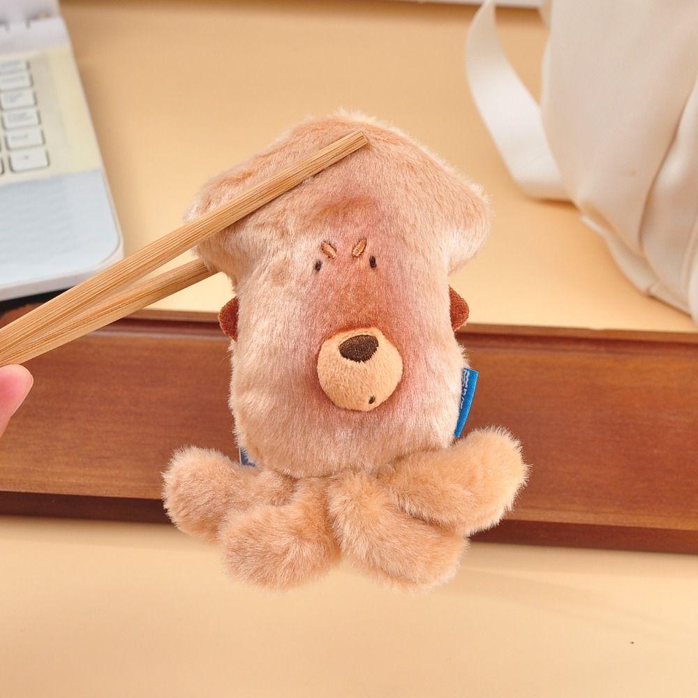 PP Cotton Squid Plush Keychain Fluffy Squid Plush Keyring Squid Plush Doll Pendant  Children