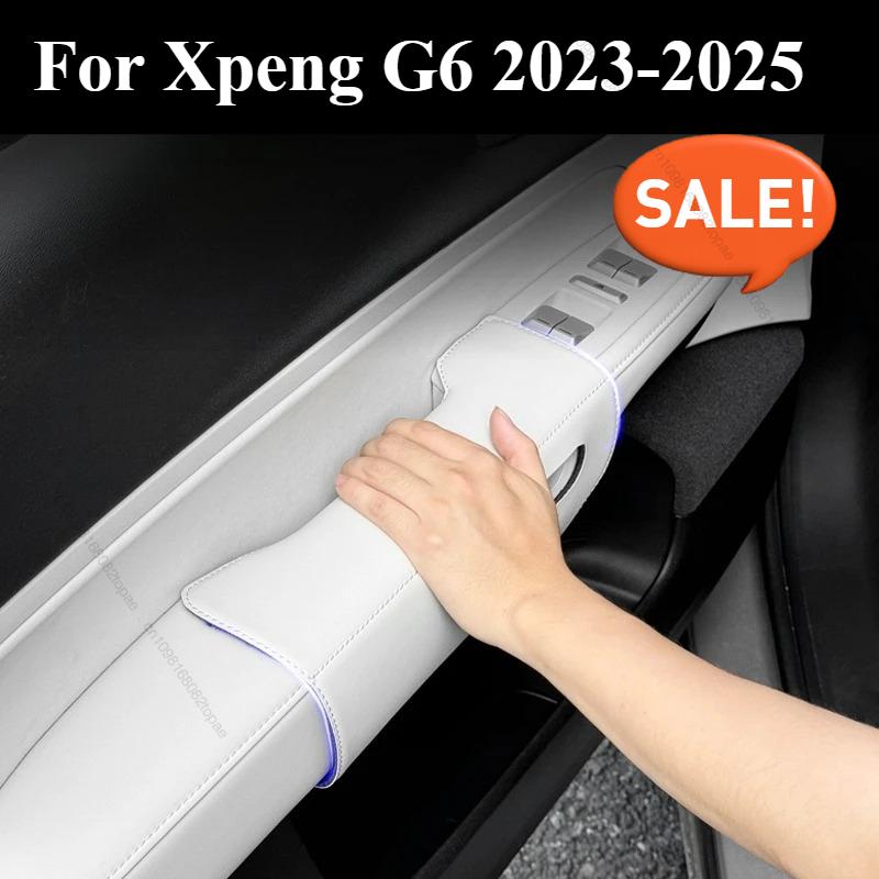 For Xpeng G6 -2025 Car Door Handle Cover Leather All Inclusive Door Handle Anti dirty Protection Pad Interior Accessories