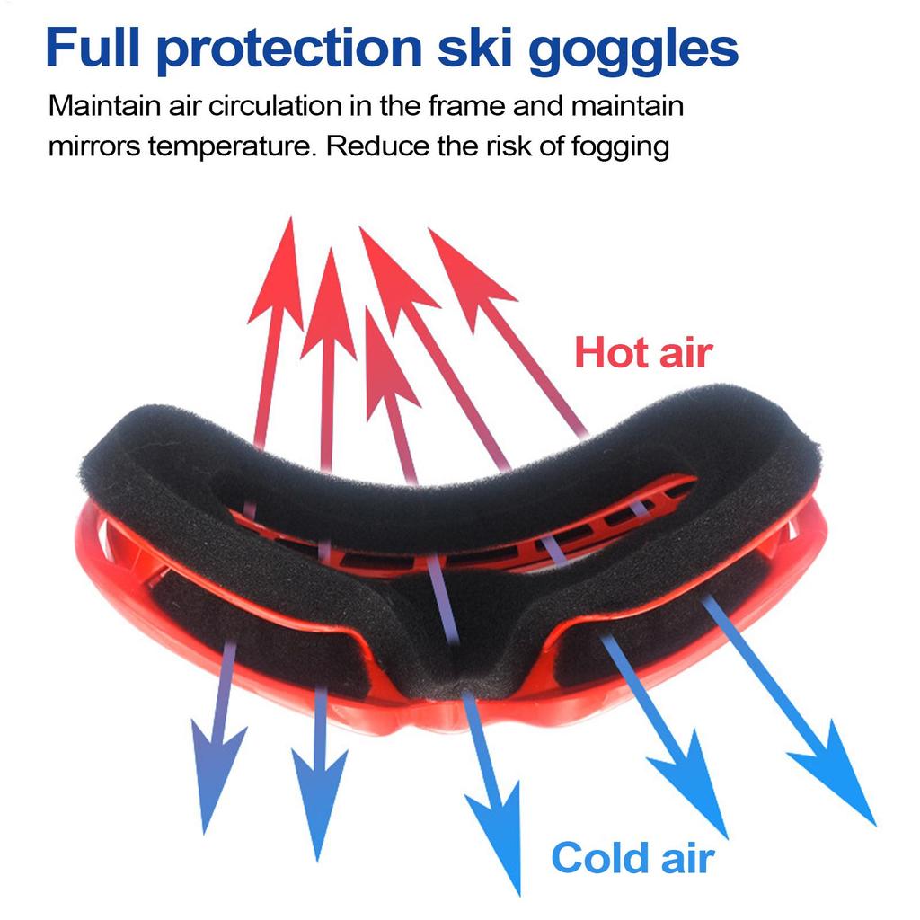 Anti Fog Snowboard Goggles Ski Goggles with UV Protection Snow Goggles Comfortable and Warm Skiing Goggles for Children Boys
