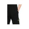 Stone Island Solid Color Mid Waist Fitted Drawstring Straight Leg Casual Shorts Men shorts Black 801563460-V0029