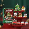 2pcs Santa Claus Figure Assembling Bricks Reindeer Puzzle Christmas Doll Ornament  New Year Gift