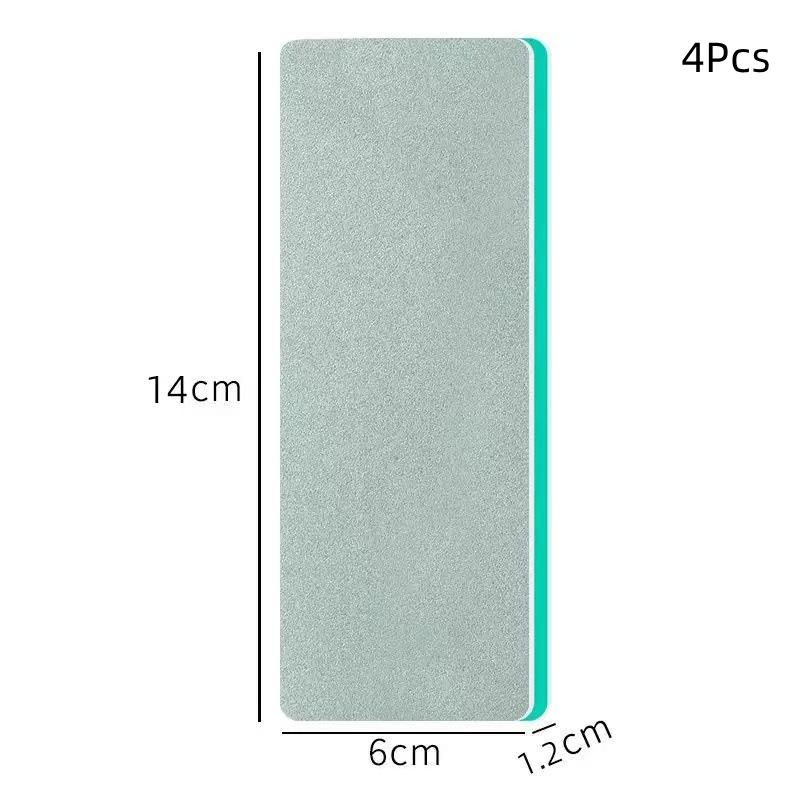 4pcs Glass Magic Cleaning Brush Effective Limescale Water Stain Remover Cleaning Tool for Shower Door Glass Window Home Cleaning