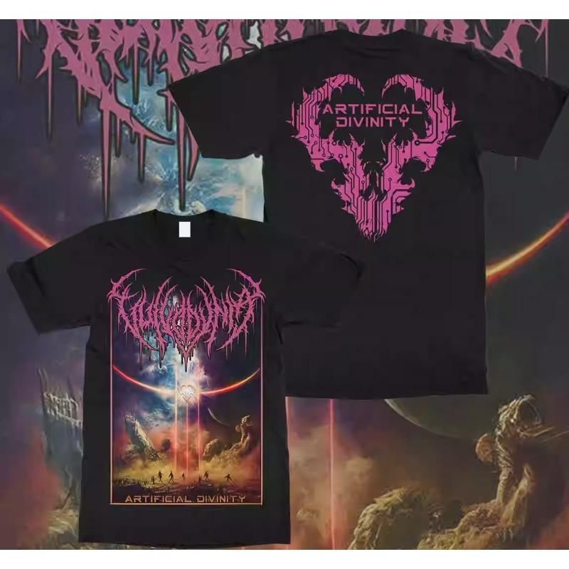 

Vulvodynia Band T-Shirt Men s Summer Street Crew Neck Short Sleeve Cotton Comfortable Loose Harajuku Men s and Women s Clothing S